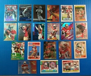 Jerry Rice 20 Card Lot - Foto 1 di 2