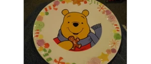 DISNEY WINNIE THE POOH ZUCKERSTANGE WEIHNACHTSTELLER - Bild 1 von 1