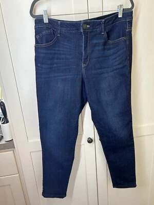 Pantalones de mezclilla ajustados para mujer Wit & Wisdom Ab Solution talla 14 azul tiro alto Foto 1 de 4