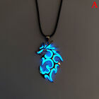Luminous Dragon Necklace Glowing Night Fluorescence Silver Necklace for Party ba