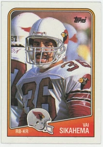 Vai Sikahema 1988 Topps #252 Phoenix Cardinals NFL Football Card - Picture 1 of 2