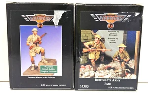 2X LOTTO 1/35 GUERRIERI 8° ESERCITO BRITANNICO COPPIA + SOLDATO UNIFORME TROPICALE NUOVO RESINA - Foto 1 di 1