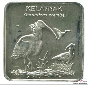 Turquia 7500000 Liras 2001 / Wildlife - Ibis calvo / 15,40 gr plata - tir - Bild 1 von 2
