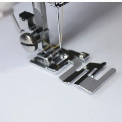 Elastic Cord Band Fabric Stretch Domestic Sewing Machine Rolled Hem Foot Presser - Image 1 of 4