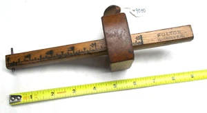 Fulton Vintage 0 - 6" Holzarbeiter Kratzer Markierungswerkzeug, 8-1/2" lang, Made in USA - Bild 1 von 6