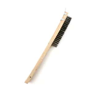 Long Handle Brush w/ Scraper- Clean Dirt, Stains & Rust - Picture 1 of 3