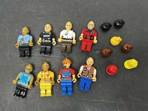 LOT Of 8 LEGO People Women Men Figure Occupation Jobs Workers Toys Accessories - Picture 1 of 8