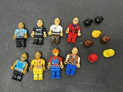 LOT Of 8 LEGO People Women Men Figure Occupation Jobs Workers Toys Accessories - Image 1 of 4