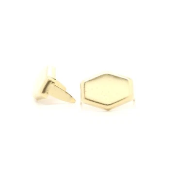 Hexagon Solid Brass Spots 5/8" 100 Pack NH0470-01 - Image 1 of 4