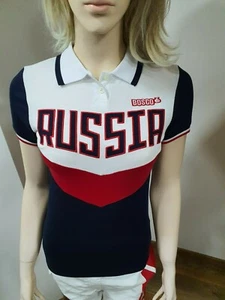 Bosco Sport "RUSSIA 2018" FIFa World cup TEAM, -Damen Polo- weiß/blau - Bild 1 von 3