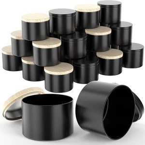 ✨ 24 Pack Candle Tins 8 Oz with Lids, Bulk Empty Candle Jars for Making Candles - Picture 1 of 6