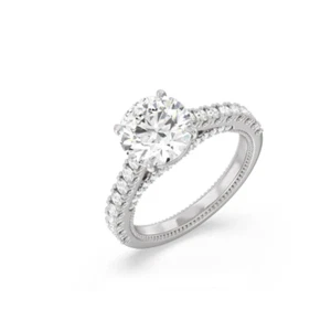 1.40 Ct Lab Grown CVD Diamond Engagement Solitaire Ring 18k Solid White Gold - Picture 1 of 7