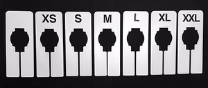 70 Kleiderständer rechteckige Größenteiler - 10 von jeder Größe - Bild 1 von 3