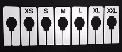 DISCOUNTSIZING 70 Clothing Rack Rectangular Size Dividers - 10 of Each Size