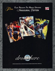 Flair 94 Marvel Universe Eröffnungsausgabe Giftdruck Werbung Vintage Art A 1994 - Bild 1 von 1