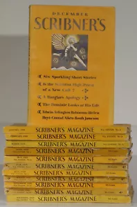 Rockwell Kent cover art 12 1928 issues of Scribner's monthly magazine - Imagen 1 de 12
