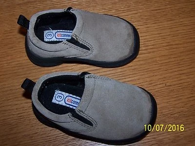 Zapatos sin cordones para bebés de Kid Connection, talla 3, cuero beige, EXCD Foto 1 de 3
