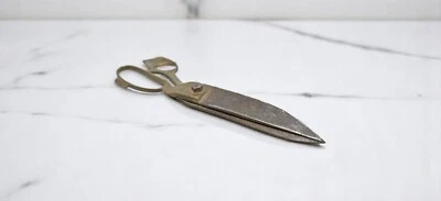 Antique Iron Brass Old Long Tailor's Scissors Original Old Hand Crafted - Image 1 of 4