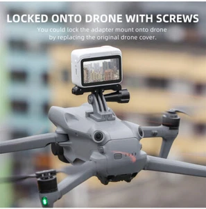 For AIR 3 Drone Expansion Bracket Insta360/GoPro Camera Sports Adapter Mount - Picture 1 of 13