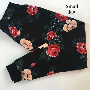 PEQUEÑOS JOGGERS JAX LuLaRoe ~ PATRÓN FLORAL ~ Tallas 6-8; nuevos con etiquetas - Imagen 1 de 2