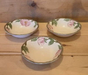 3 Franciscan Desert Rose 6" Dessert/Berry Bowls with the Arched England Stamp - Picture 1 of 6