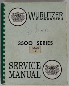 Wurlitzer Jukebox 3500 Series Service Manual - Picture 1 of 1