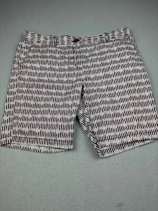 LOFT Ann Taylor Shorts Women's Size 12 Original Bermuda Dk Purple White - Picture 1 of 10