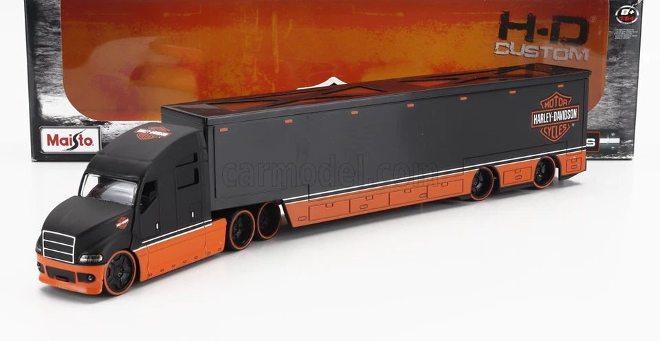 MODELLINO CAMION STATICO MAISTO TRUCK HAULERS HARLEY DAVIDSON BISARCA 2021 1/64 - Immagine 1 di 4