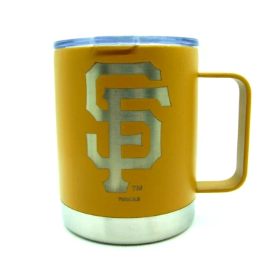Bola baja de acero inoxidable de los Gigantes de San Francisco MLB con vaso de rocas con mango 12 oz Foto 1 de 2