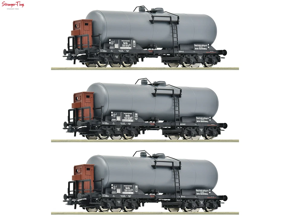 Roco DRG Bogie Tank Wagon Set (3) II 1:87 Scale, HO Scale - Image 1 of 1