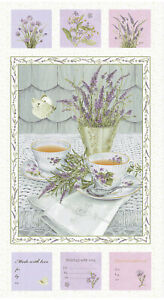 Henry Glass ~ Lavender Garden ~ (9880P) per 24" Panel