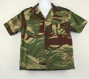 Vintage Military Army Camo Short Sleeve Button Shirt (L) - Picture 1 of 6