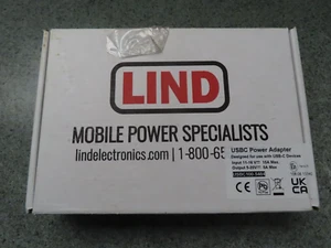 Lind Electronics USBC100-5484 100w Usbc Dc Power Adapter 11-16vin Cig Plug 90 - Picture 1 of 3