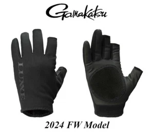Gamakatsu Fishing Gloves 2024 FW Freeper Warm Three Fingers Cut LE7001 Japan - Picture 1 of 9