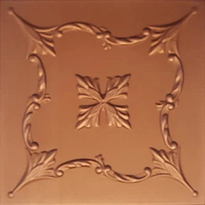 Deckenfliesen zum Aufkleben 20" x 20", Dekorativ, Styropor, Saratow Metallic Kupfer - Bild 1 von 4