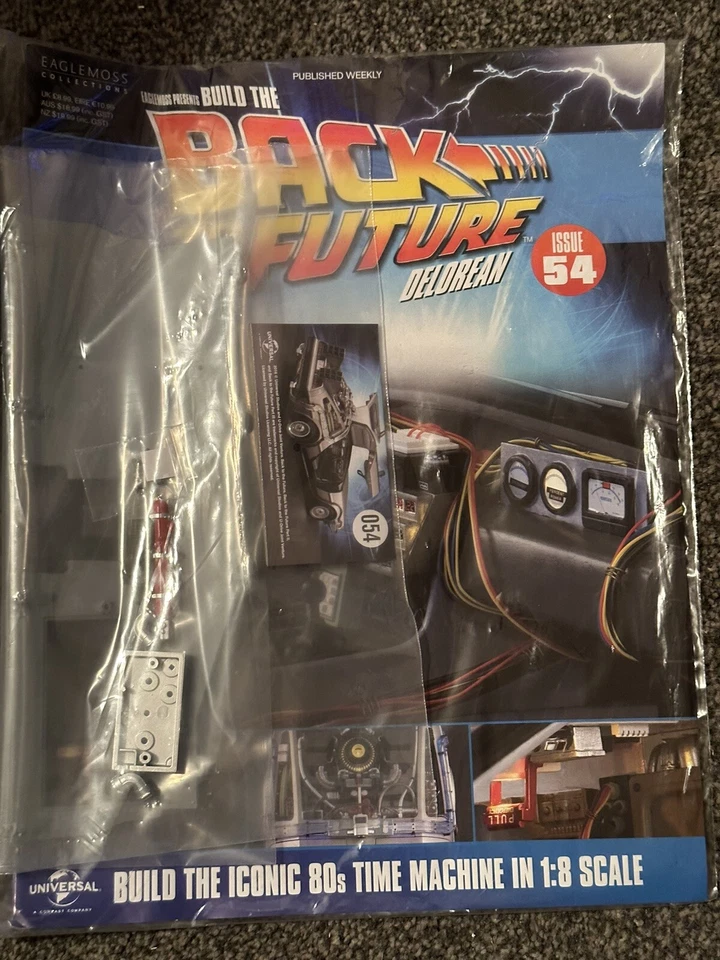 1:8 SCALE EAGLEMOSS BACK TO THE FUTURE BUILD YOUR OWN DELOREAN ISSUE 54 - Image 1 of 1