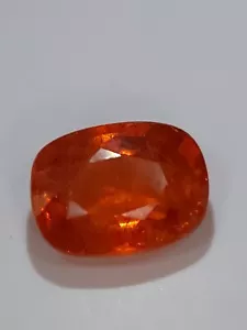 Orange Mandarin Garnet gemstone - faceted natural Spessartite Garnet 4.90 CTS - Picture 1 of 10