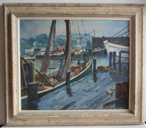 New Jersey or New England Cape May or Cape Ann seaside maritime modernist Rose - Picture 1 of 11