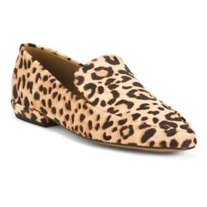 STEVEN by Steve Madden Women's Haylie-L Loafer Leopard Almond Toe Size 8.5 Shoes