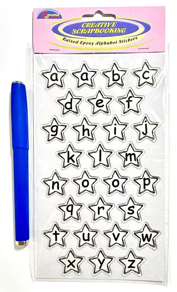 Dynamic Raised Epoxy Alphabet Stickers Scrapbooking Embellishment - Image 1 of 1