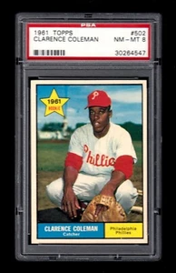 1961 Topps #502 Coleman PSA 8 NM-MT - Bild 1 von 2