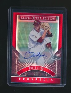 BRETT LILEK 2015 PANINI ELITE EXTRA EDITION RED PARALLEL AUTO 