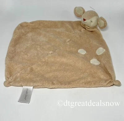 Angel Dear Baby Deer Fawn Sleeping Blanket Tan Beige Security Lovey Soft 16 x16" - Image 1 of 4