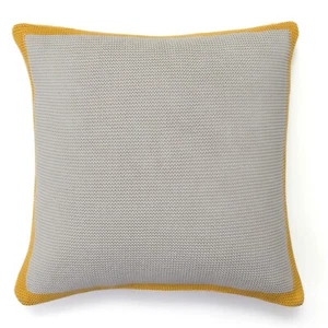 New Ganbar 20" x 20" Knitted Linen Throw Pillow By Quiltbay - Picture 1 of 2