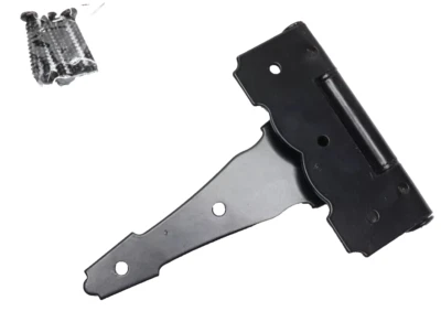 Everbilt Heavy-Duty Decorative Tee Hinge Black Enamel 6" x 4-1/4" 102 016 - Image 1 of 4