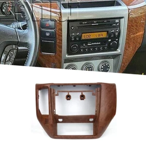 Fascia Stereo Radio Bezel Panel Frame Peach wood Trim For Nissan PATROL 04-12 A - Picture 1 of 1