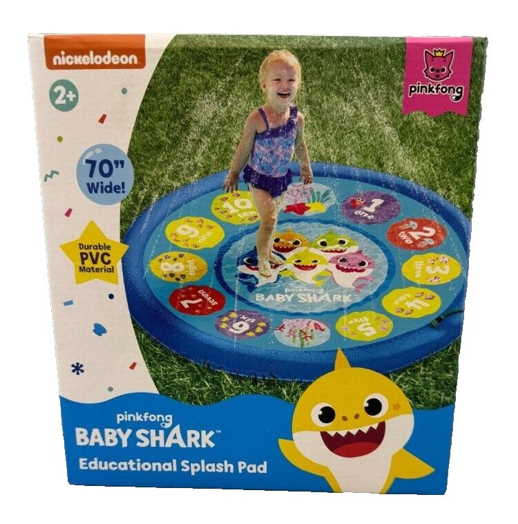 Nickelodeon Pinkfong Baby Shark Educational Splash Pad 70"