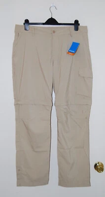 Nuevo con etiquetas Pantalón Convertible Columbia Plus Para Mujer Caqui Tostado Plateado Ridge Utility 16W Foto 1 de 4