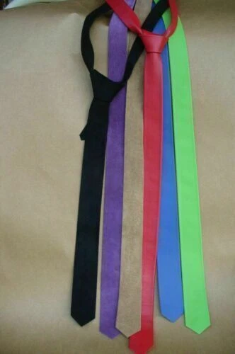 Classic Collection 100% Real Lambskin Handmade Designer Neck Leather Tie For Men - Image 1 of 3