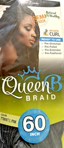 NEU Urban Beauty 60" Queen B Braid K-Lon Haarverlängerung Farbe #TTMINT/L. ROSA - Bild 1 von 4